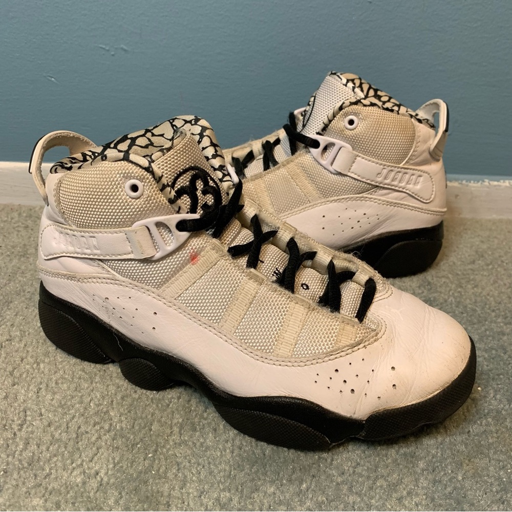 Nike Air Jordans 6 Rings Premier Motorsports Sneaker Youth Size 3Y 323432-107